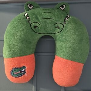 University of Florida Gators Mascot Neck Pillow Green Orange Travel